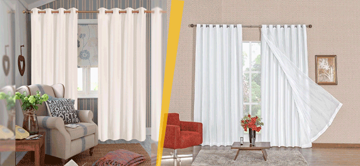 Cortinas blackout no tipo estruturado e composto.