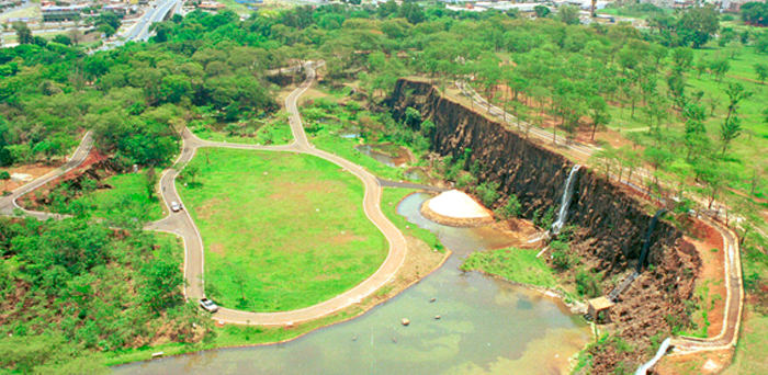 Imagem do Parque Prefeito Luiz Roberto Jábali.