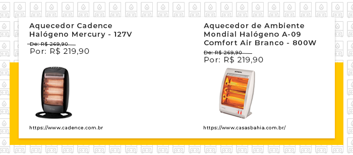 Aquecedores halógenos