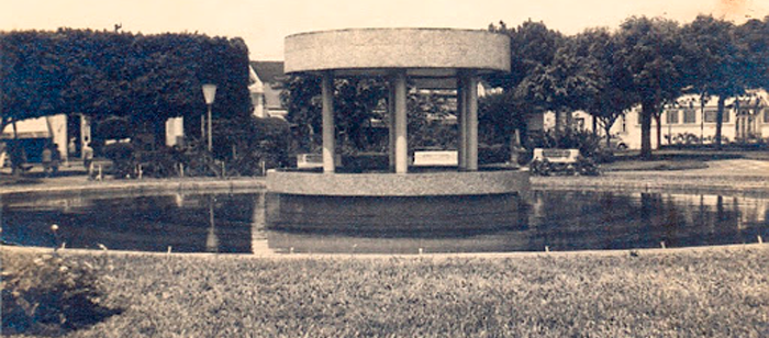 Imagem antiga do Marco Zero da cidade de Sertãozinho.