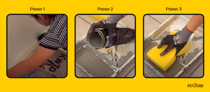 Passo a passo da parede de cimento queimado