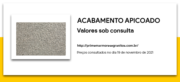 Acabamento apicoado