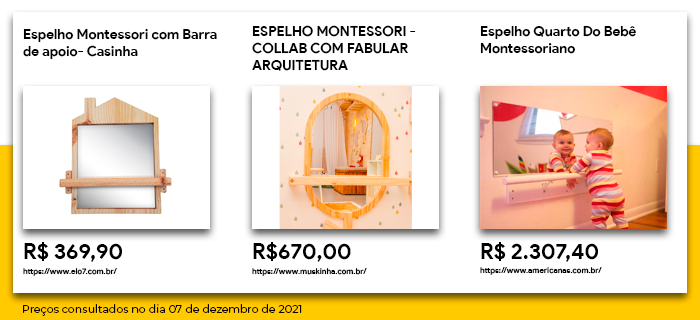Espelhos montessorianos