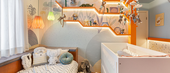 Quarto neutro de decoração infantil