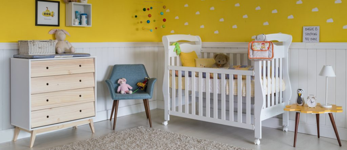 cores vivas em quarto infantil