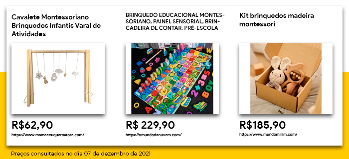Brinquedos montessorianos