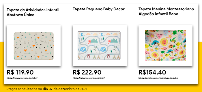 Tapete infantil montessoriano