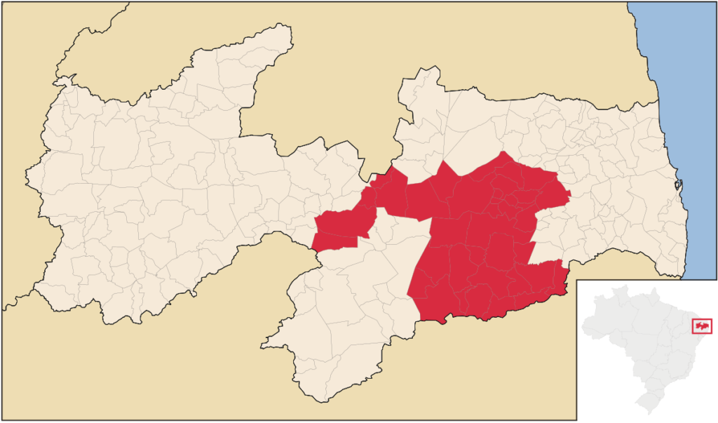 mapa de Campina Grande
