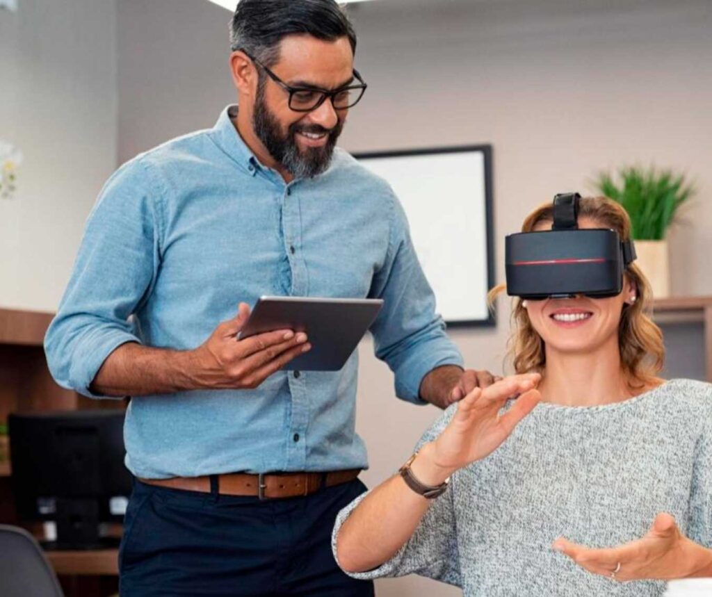 A Realidade Virtual permite que os clientes tenham uma experiência imersiva e interativa ao explorar loteamentos